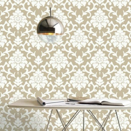 Damaks Peel and Stick Wallpaper, Gold