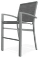 Kendall Sling Bar Height Stackable Outdoor Stool, Collect Charcoal/Graphite
