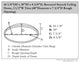 Recessed Smooth Ceiling Dome, 2 1/2"W Trim (40"Diameter x 7 3/4"D)
