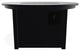 42" Marine Grade Fire Table with Propane Shelf, Black/Black