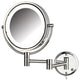Jerdon HL88CL 8.5-Inch Two-Sided Swivel LED  Lighted Wall Mount Mirror w/ 8x Mag