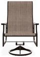 St. Catherine Sling Outdoor Supreme Swivel Rocker, Augustine Fennel/Kona