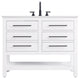 Home Living 42" Single Bathroom Vanity, White