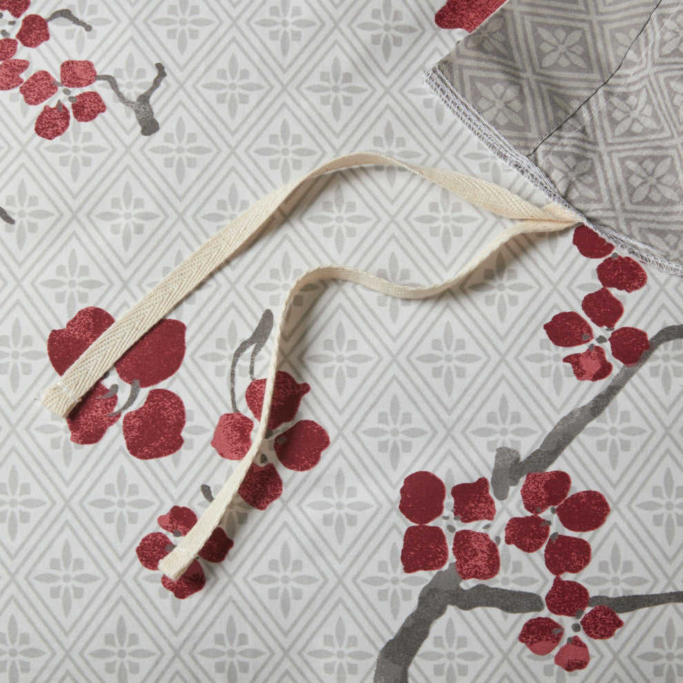 N Natori Cherry Blossom Duvet Cover Mini Set, Queen