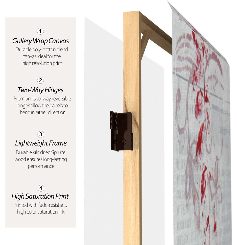 5andfrac14;' Paradise Grove Canvas Room Divider