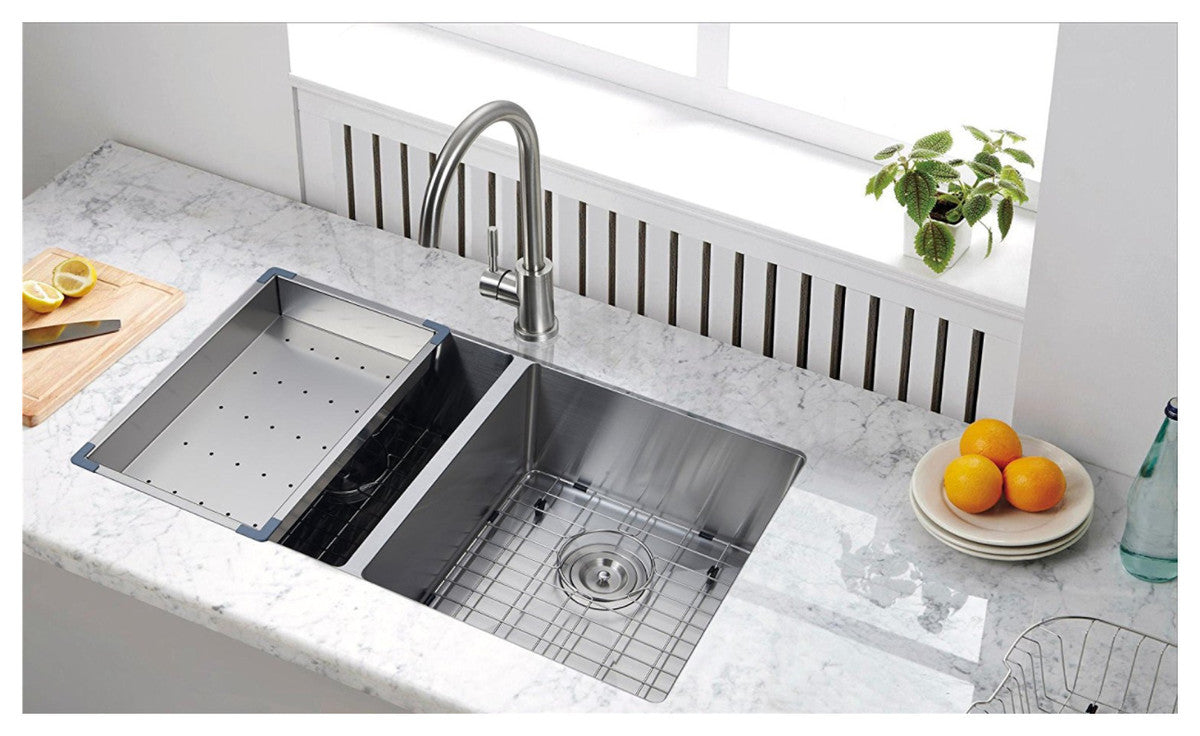 Starstar 18" Stainless Steel Colander For Kitchen Sink