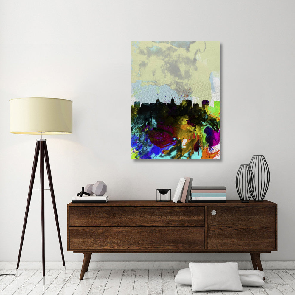 "Madison Watercolor Skyline" Fine Art Print