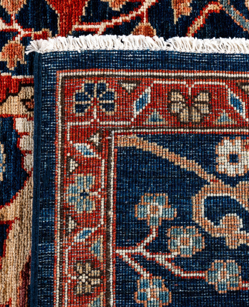 Serapi One-of-a-Kind Hand-Knotted Area Rug Blue, 8'1" x 9'11"