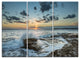 "Bright Sydney Sunset Over Sea" Canvas Wall Art, 3 Panels, 36"x28"