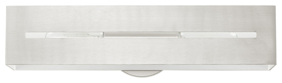 Brushed Nickel Urban, Industrial, Vanity Sconce