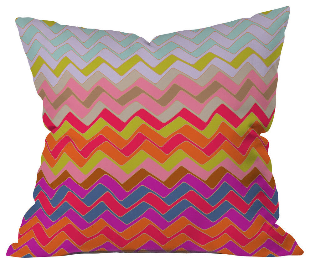 Deny Designs Sharon Turner Geo Chevron Outdoor Throw Pillow