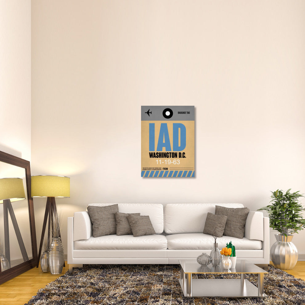 "IAD Washington Luggage Tag 1" Fine Art Print