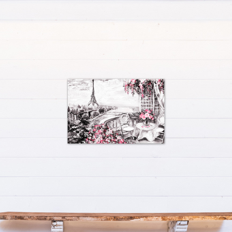 Paris Sketch 20x30 Canvas Wall Art
