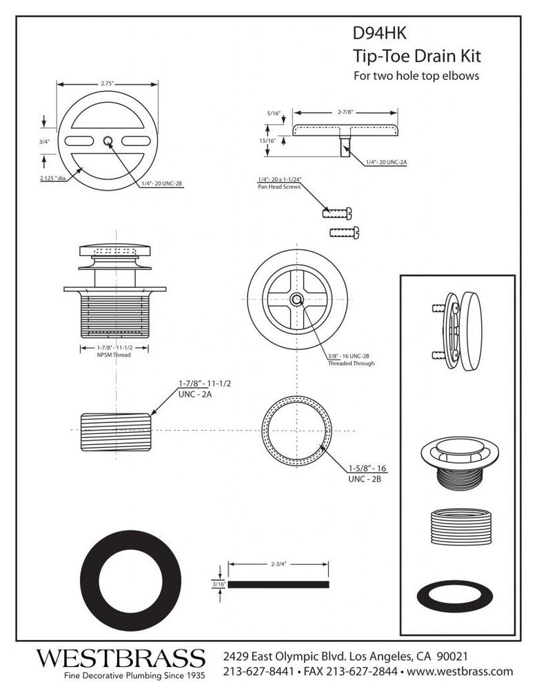 Twist & Close Universal Tub Trim With Floating Faceplate In Polished Brass