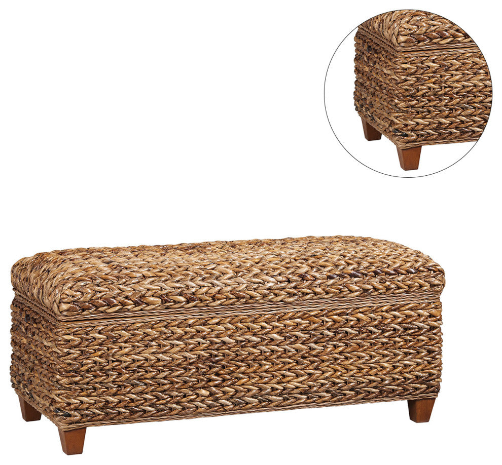 Woven Banana Leaf Trunk, Amber