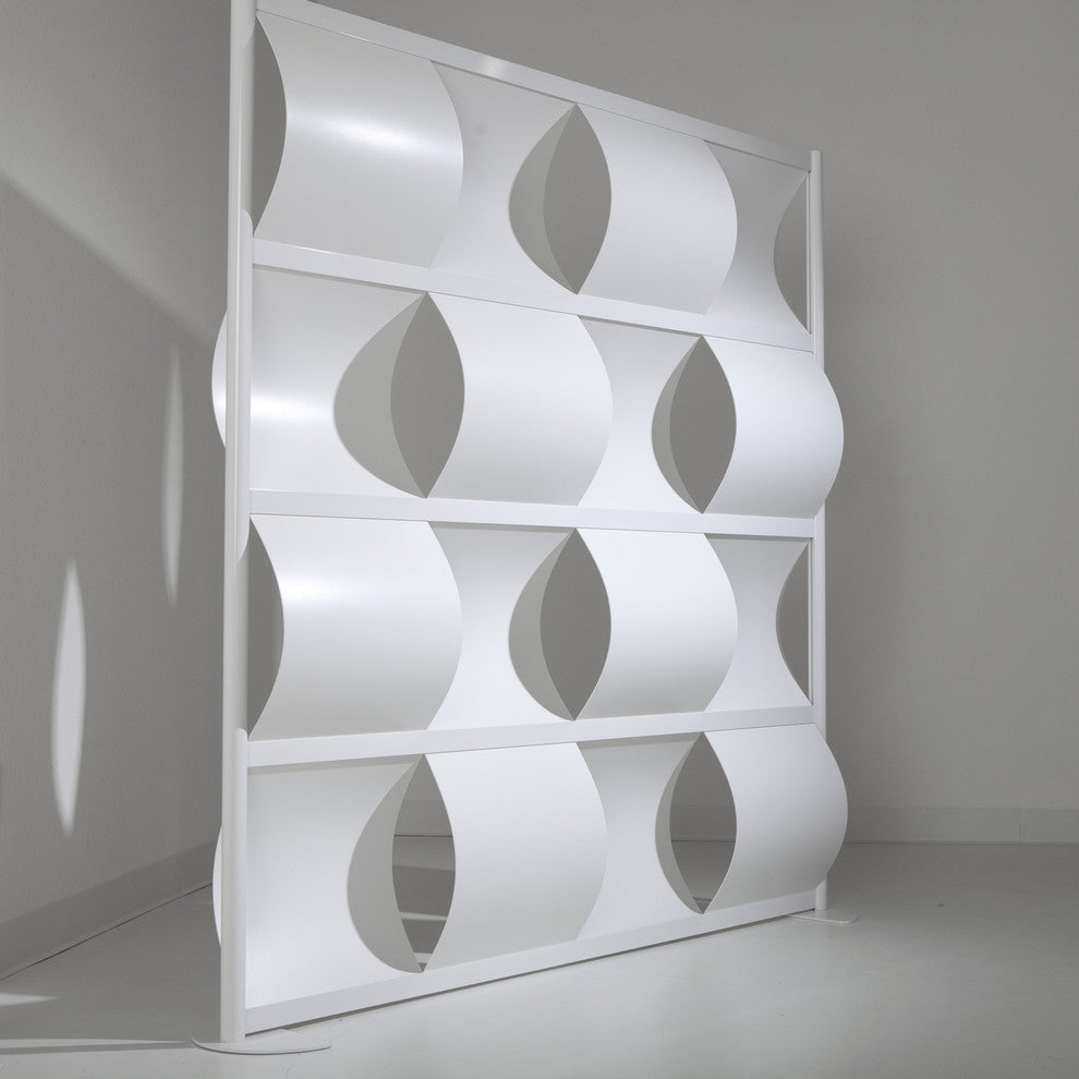 Loftwall Wave Modern Screen, Room Divider, Designer Screen, White