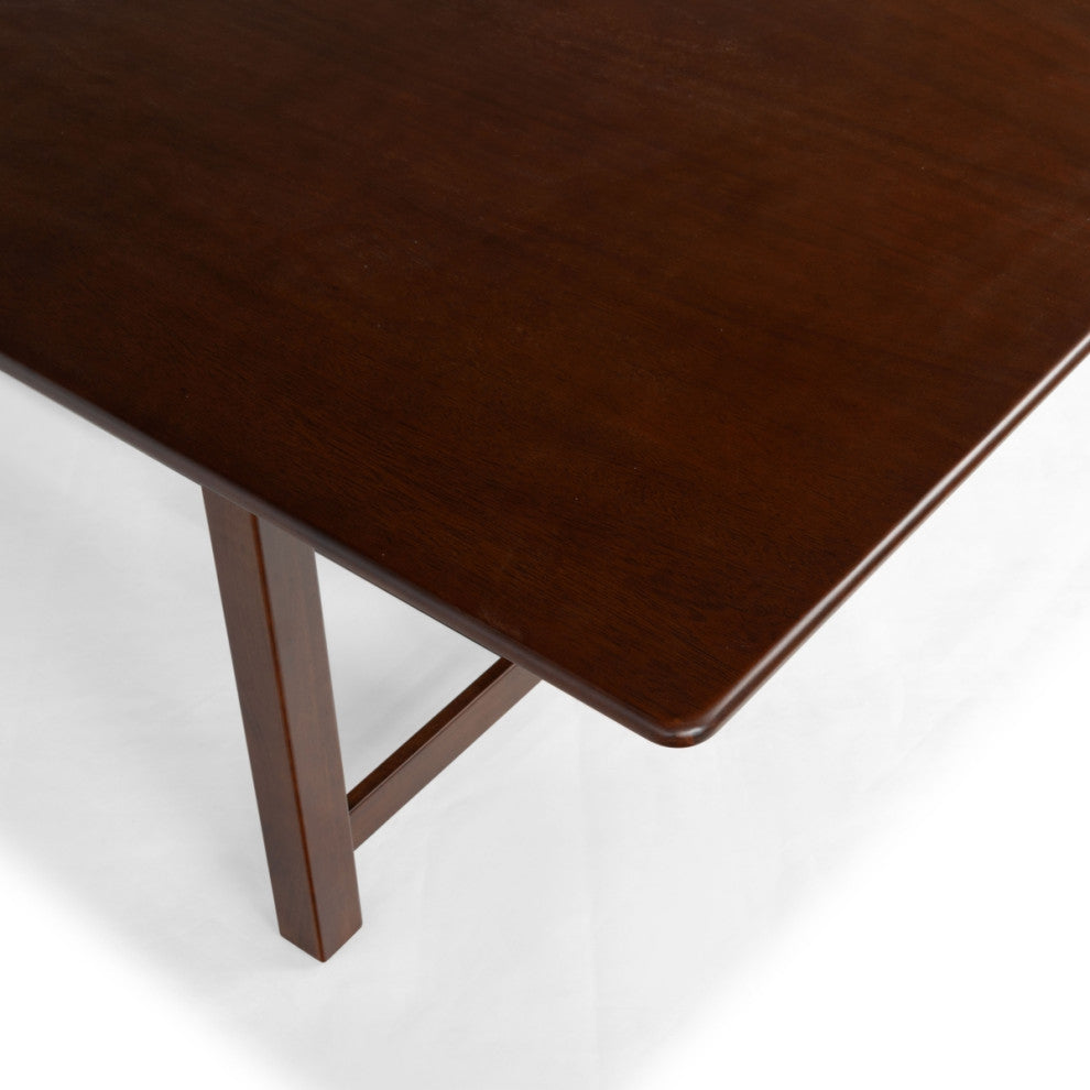 Safavieh Couture Rhylee Extendable Dining Table, Walnut