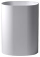 ADM Oval Freestanding Pedestal Sink, White, 24", Glossy White