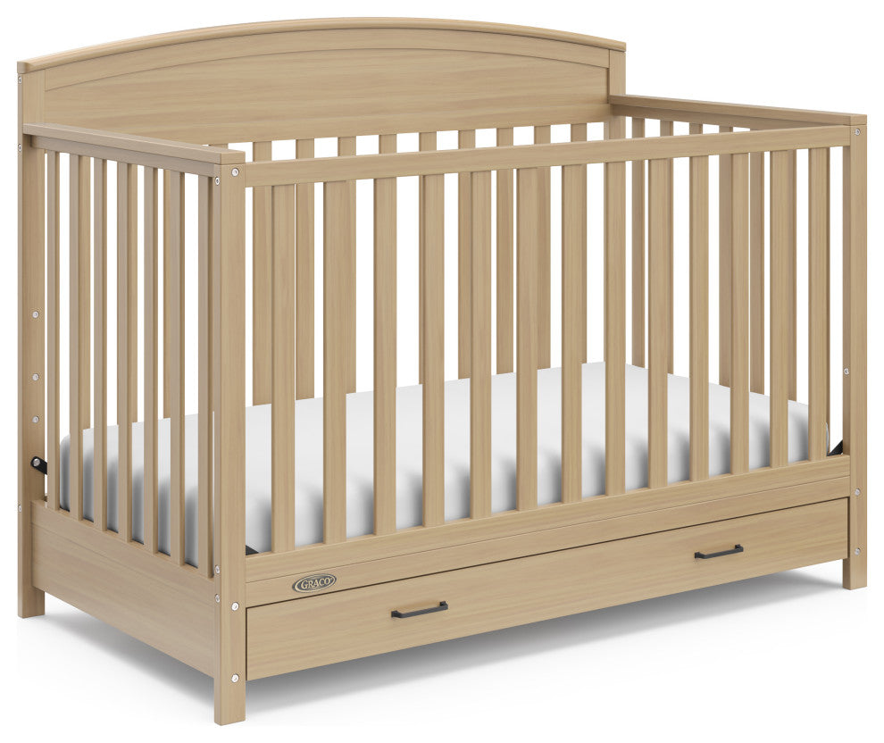 Graco Benton 5-in-1 Convertible Crib With Drawer, Driftwood