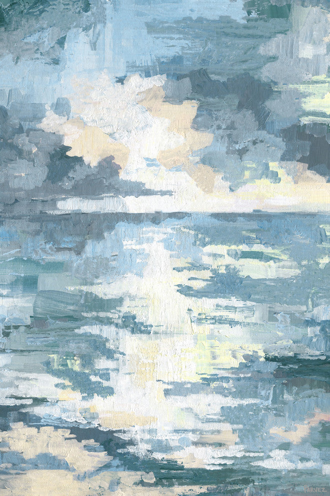 "Tainted Sunset" Painting Print on Wrapped Canvas, 40"x60"