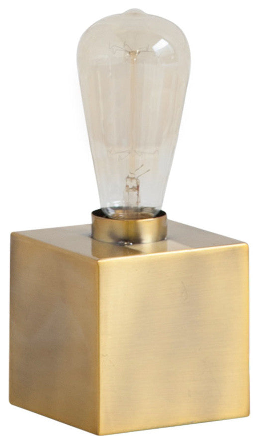 Gold Table Lamp "Visio" by Mercana