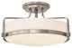 Foyer Harper Semi Flush Mount, Brushed Nickel