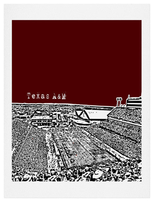 Deny Designs Bird Ave Texas A And M Maroon Art Print