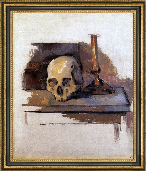 Paul Cezanne Skull Framed Premium Canvas Print, 16"x20"