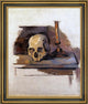 Paul Cezanne Skull Framed Premium Canvas Print, 16"x20"