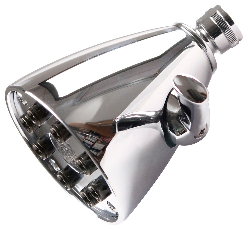 8-Jet Adjustable Shower Head In Polished Chrome