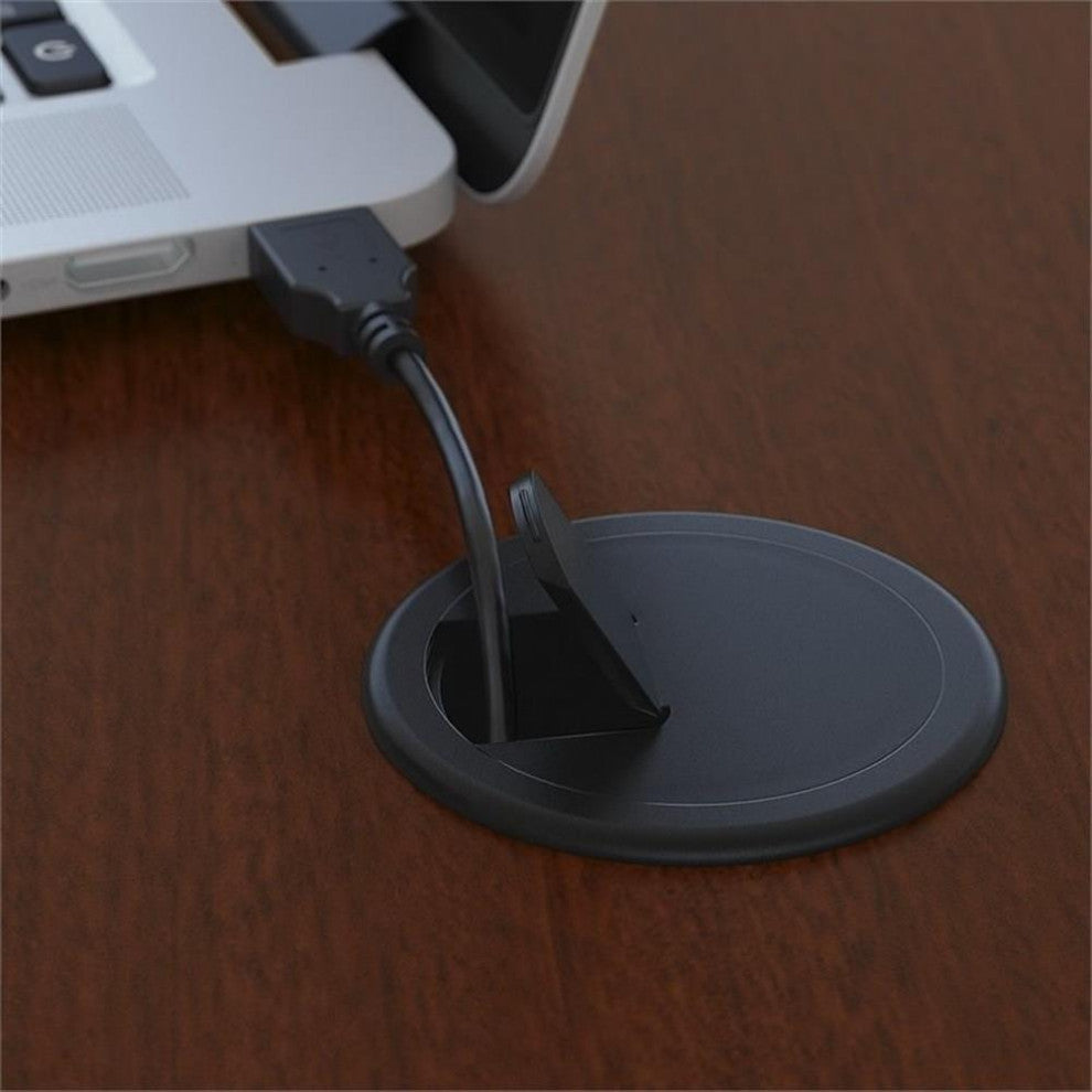 Series C 72" Bow Front Desk Shell in Mahogany - Engineered Wood