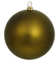 2.5" Matte Shatterproof Christmas Ball Ornament Club Pack, 60-Piece Set , Olive
