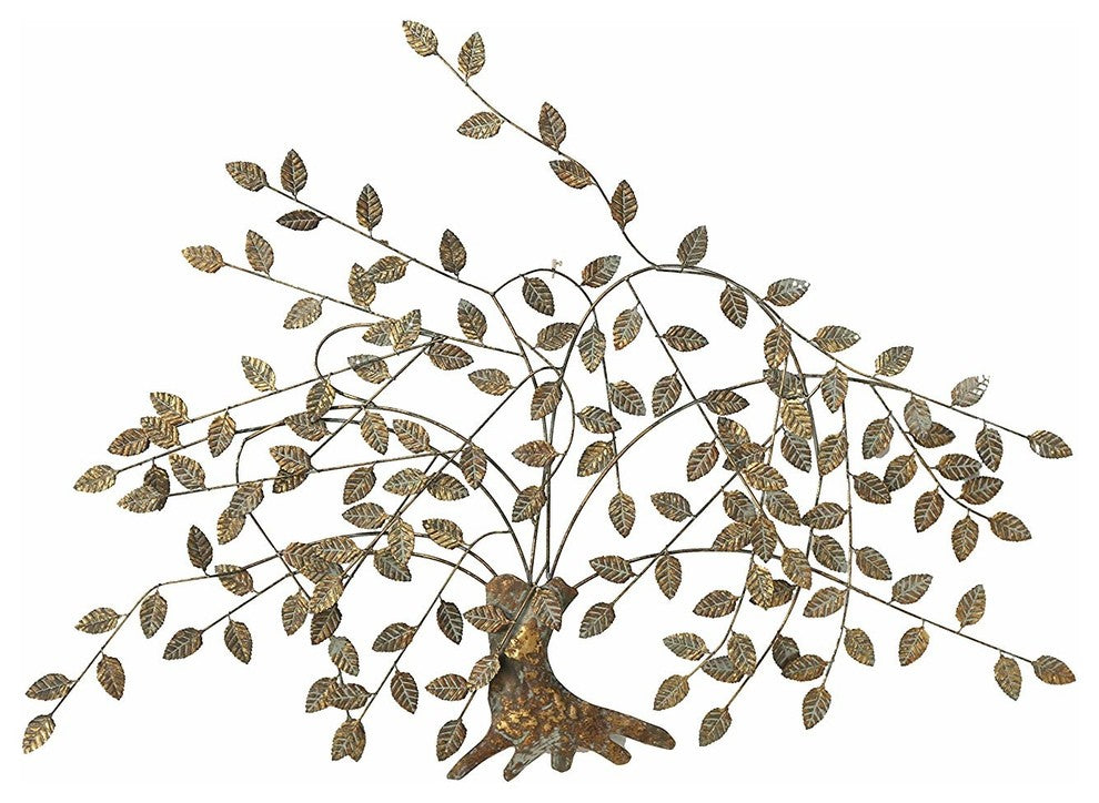 Leafy Branches Tree Wall Sculpture, 49.5 Inches