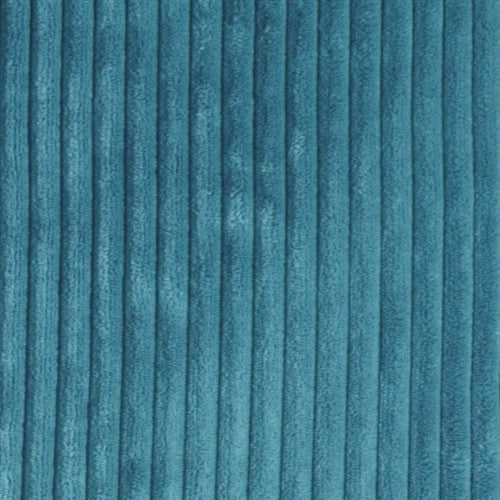 Pillow Decor - Wide Wale Corduroy 18 x 18 Throw Pillows, Marine Blue