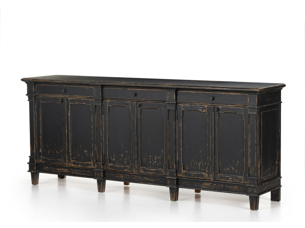 Marjorie Sideboard, Distressed Black