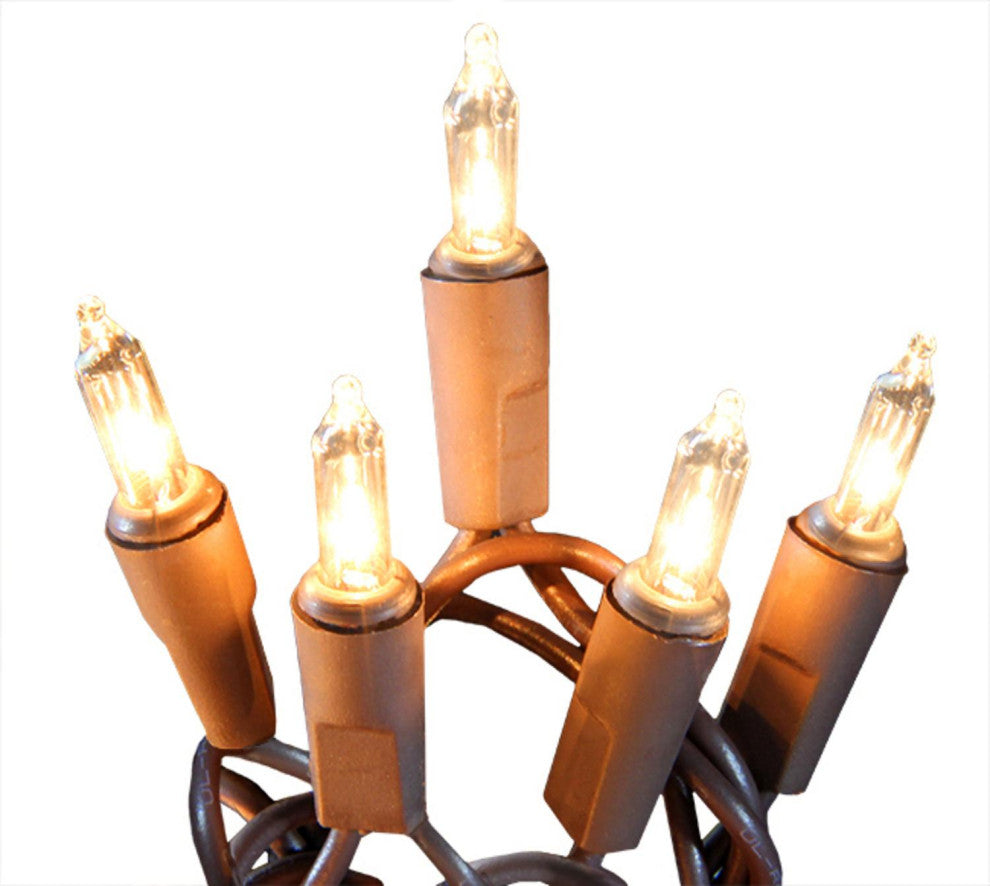 Shimmering Mini Christmas Lights, 50-Piece Set, Clear