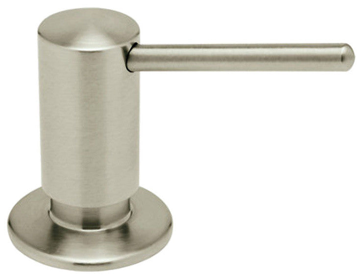 Rohl LS450LSTN De Lux II Soap/Lotion Dispenser With 3" Spout, Satin Nickel