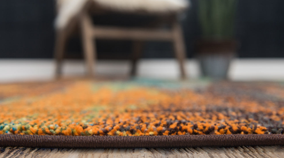 Unique Loom Multicolored Jardin Lilly 6' 0 x 6' 0 Round Rug