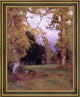 George Inness Late Afternoon Framed Premium Canvas Print, 20"x25"