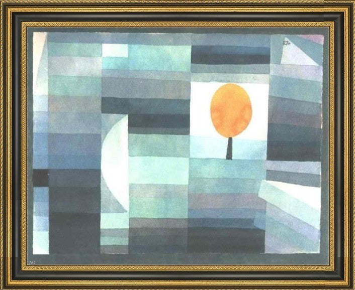 Paul Klee The Messenger of Autumn - 20" x 25" Framed Premium Canvas Print