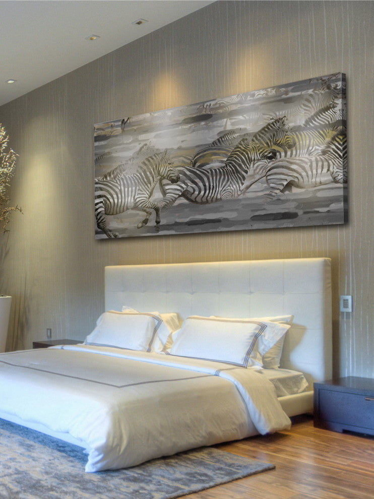 "Dashing Zeal" Print on Canvas, 60"x30"