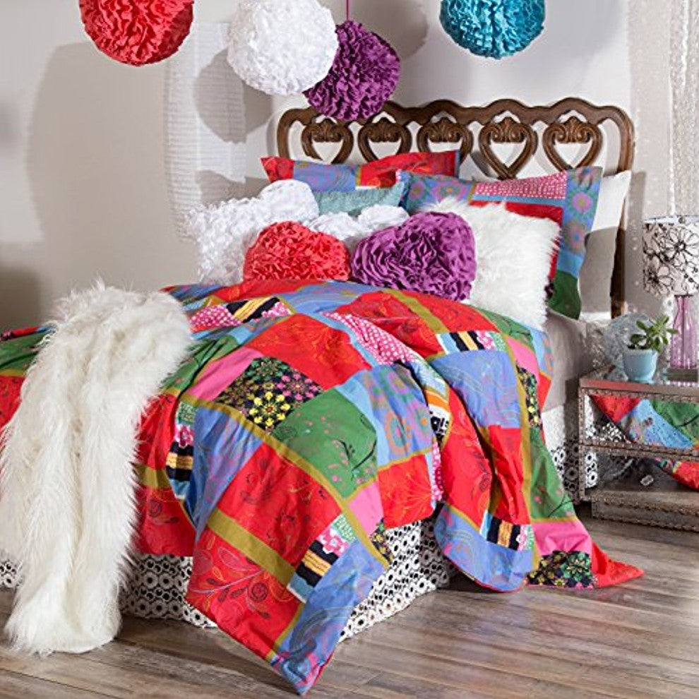 Polynesian Patchwork 3-Piece Comforter Set, King