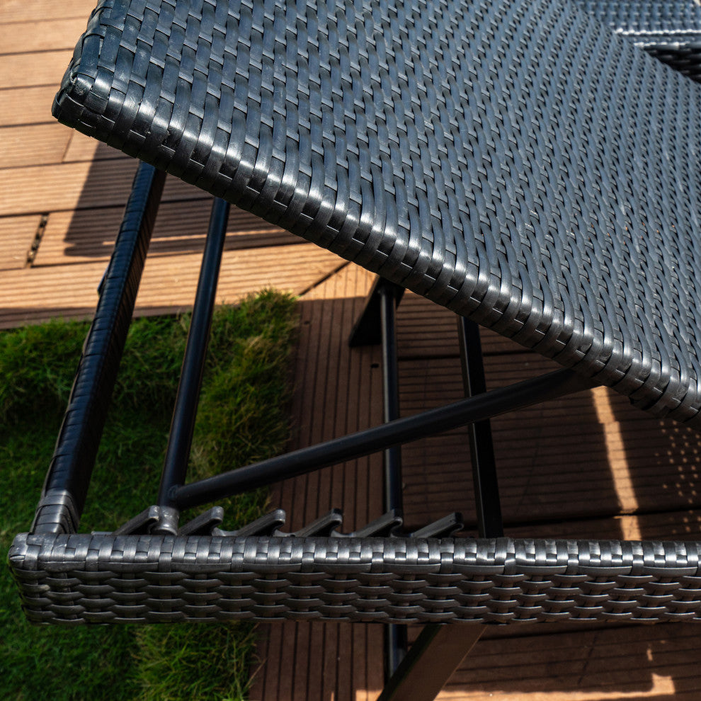 Twin Faro Chaise Lounge - Black