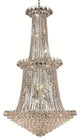 Elegant Godiva Foyer Hall Light, Chrome Finish With Royal Cut Crystal