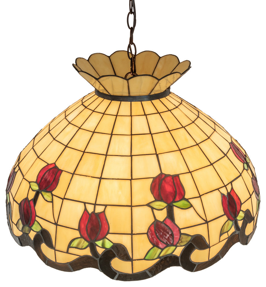 23 Wide Roseborder Pendant