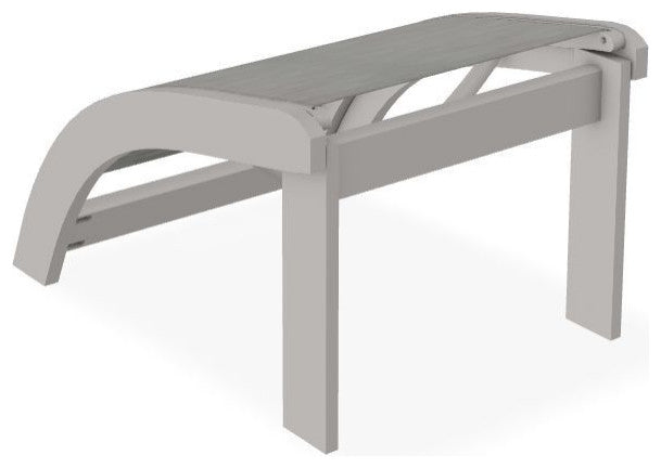 Adirondack Sling Outdoor Ottoman, Sicily/Warm Gray