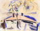 Charles Demuth House and Tree Forms #1 - 20" x 25" Premium Canvas Print