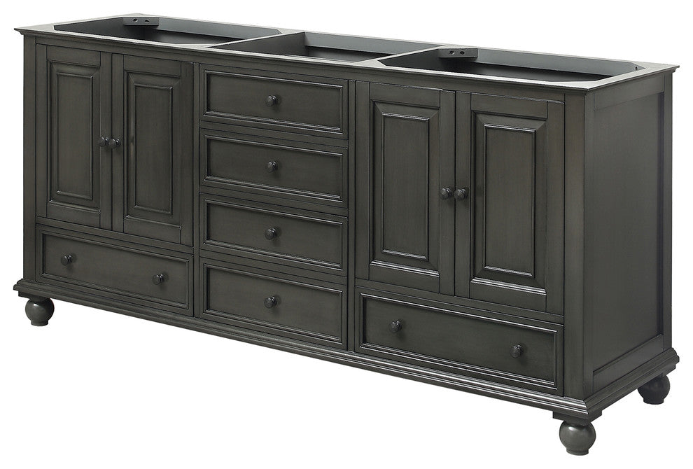 Avanity Thompson 72" Vanity Only, Charcoal Glaze Finish