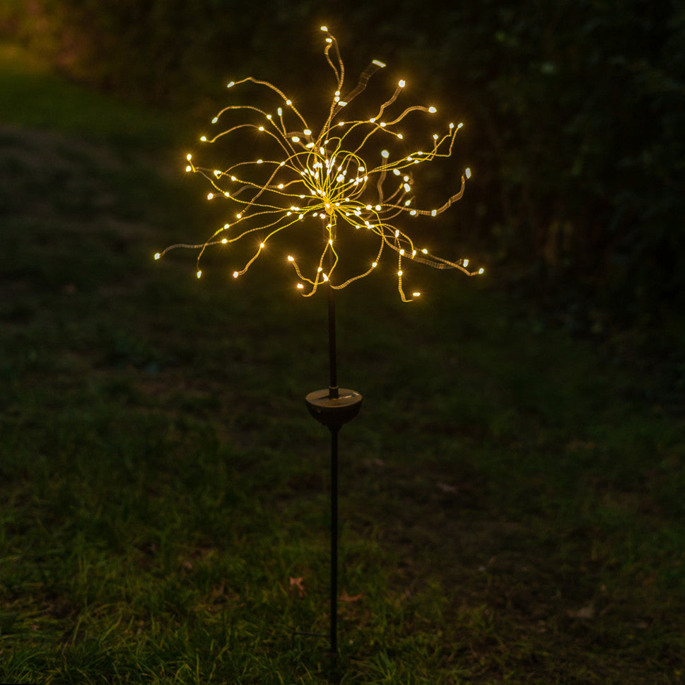 Solar LED Firework Garden Stake Light