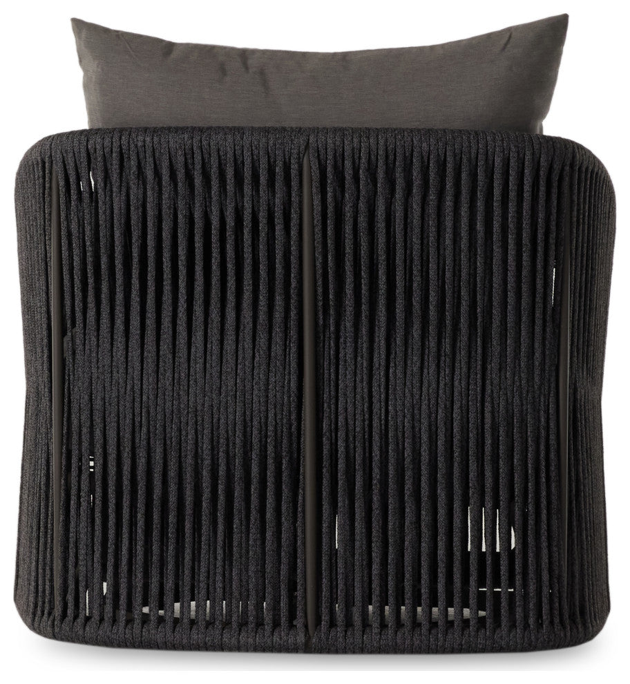 Porto Outdoor Swivel Chair, Charcoal